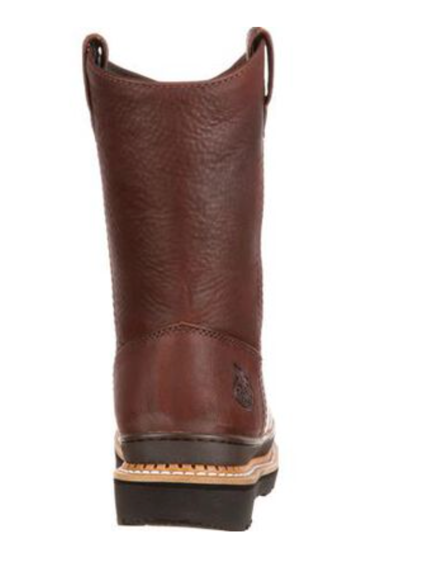 Georgia Boot - Wellington Pull-On Work Boot - Soggy Brown - G4274