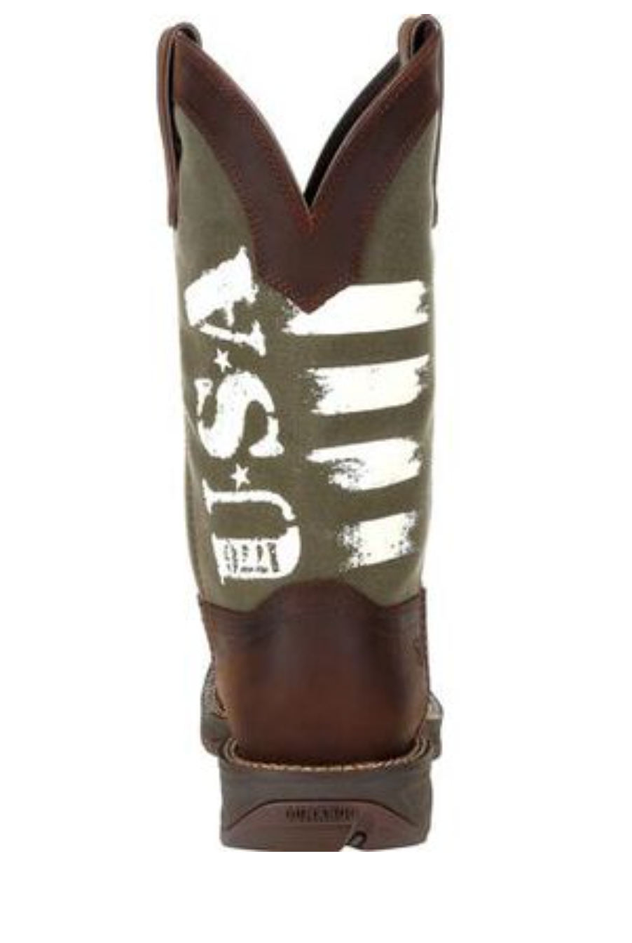 Durango - Army Green USA Print Western Boot - #DDB0313