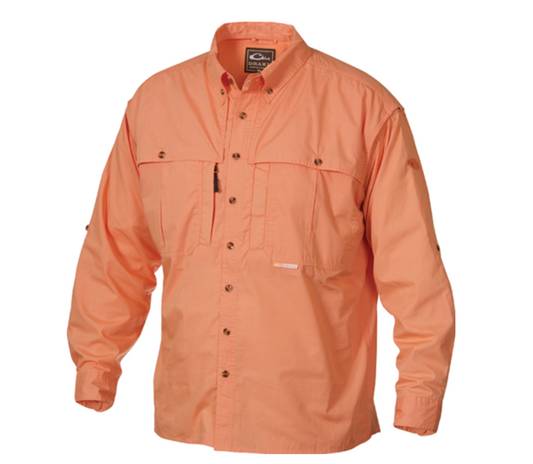 Drake - DS1101-SAL - Cotton Wingshooter's Shirt with Staycool™ Fabric L/S - SALMON