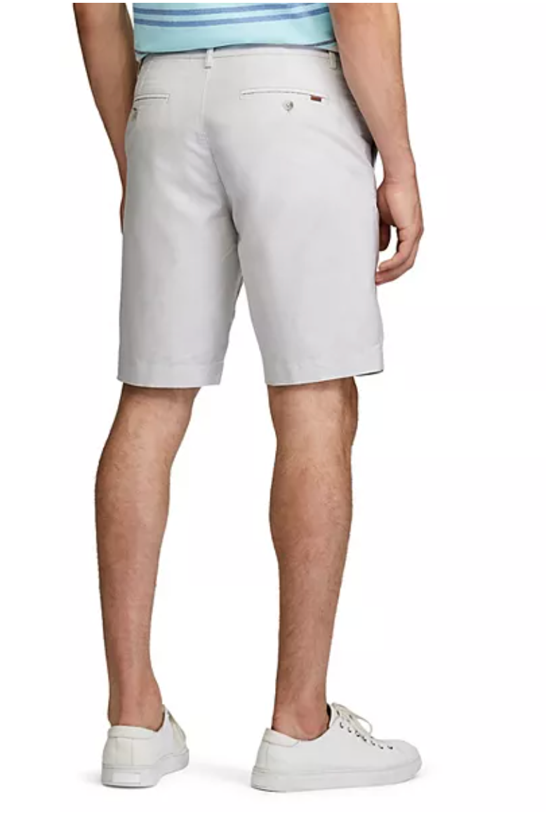 Chaps - 10" Oxford Flat Front Shorts - Nickel