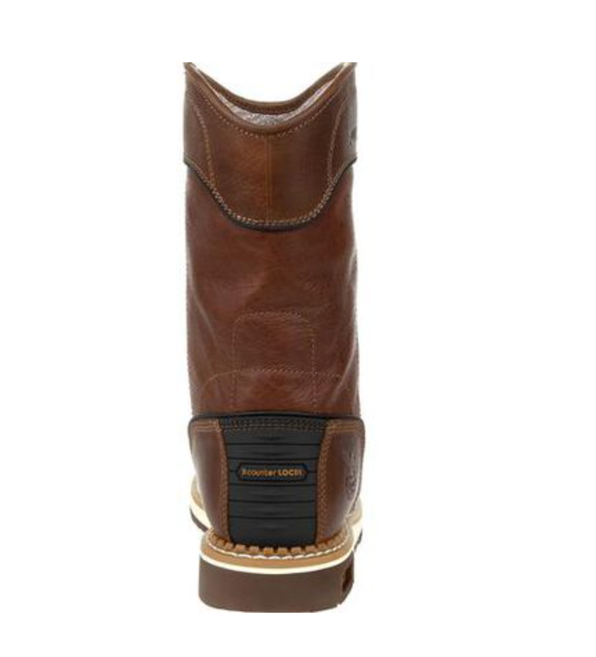 Georgia - GB00369 - Waterproof Pull On Work Boot - Brown