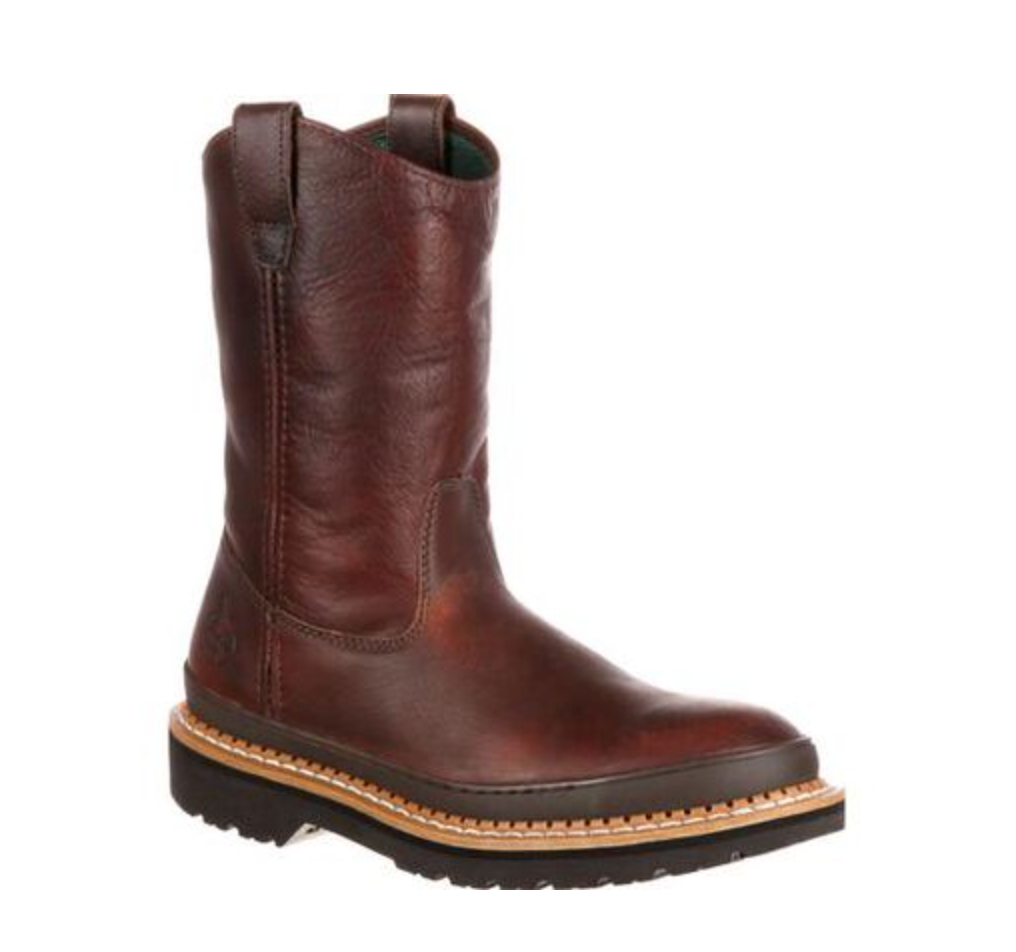 Georgia Boot- G4374 -Giant Steel Toe Work Boots - Soggy Brown