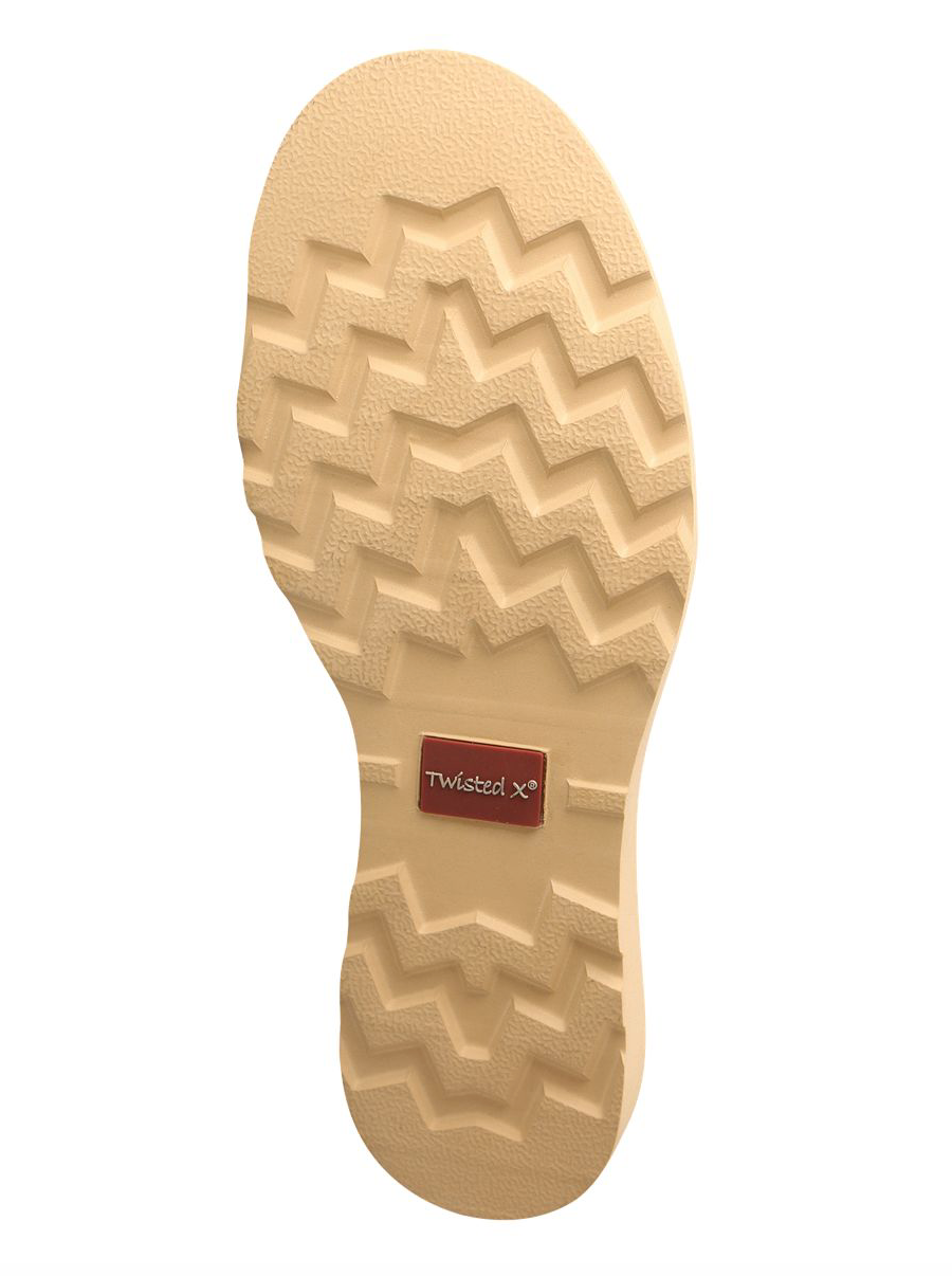 MCA0013- Twisted X Double Gore 4" Wedge-Sole Boots for Men- Oiled Saddle