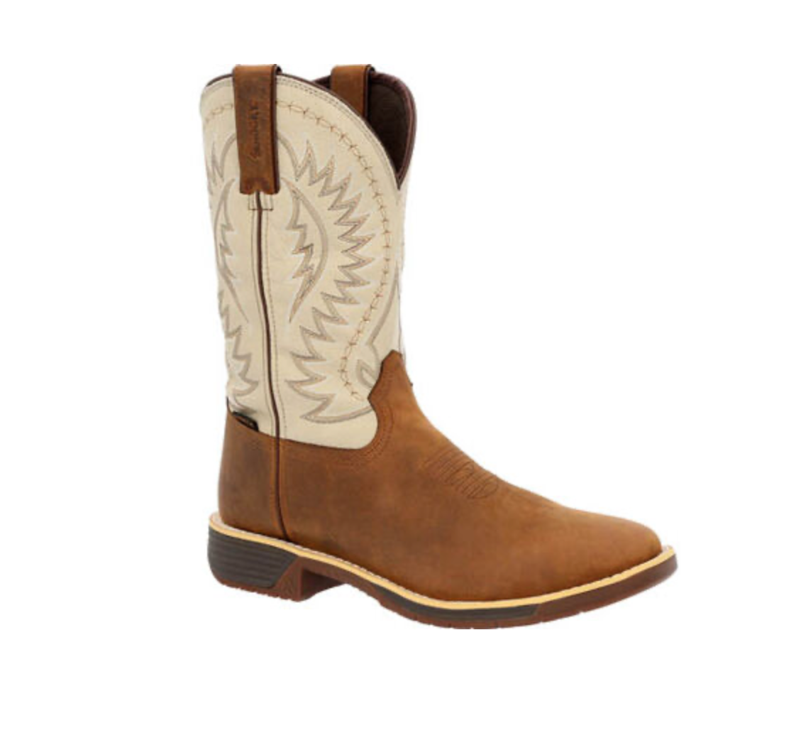 Rocky- RKW0366- RUGGED TRAIL WATERPROOF WESTERN BOOT- BROWN