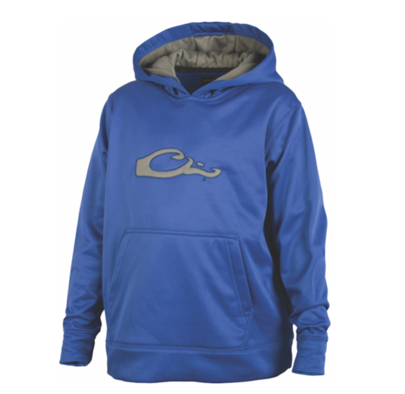 DRAKE-W2261-BLG- Youth Performance Hoodie- Blue/Gray