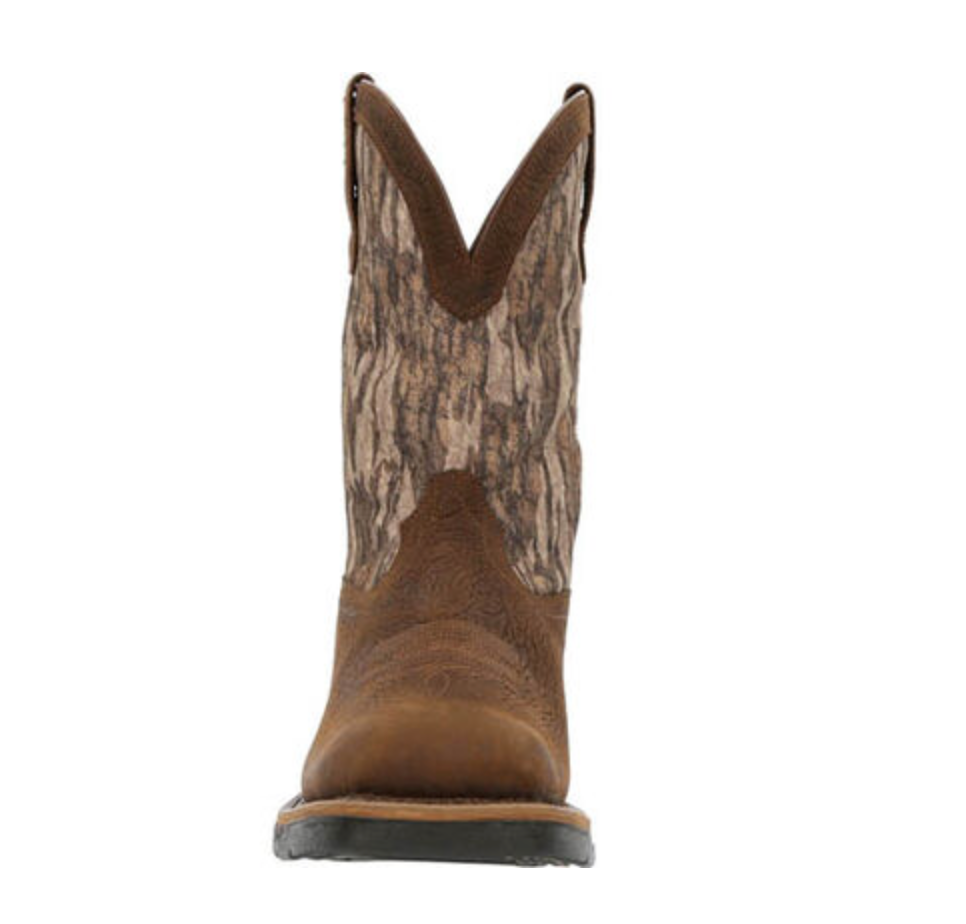 ROCKY- RKW0358- LONG RANGE 11" WATERPROOF WESTERN BOOT-MOSSY OAK BOTTOM LAND