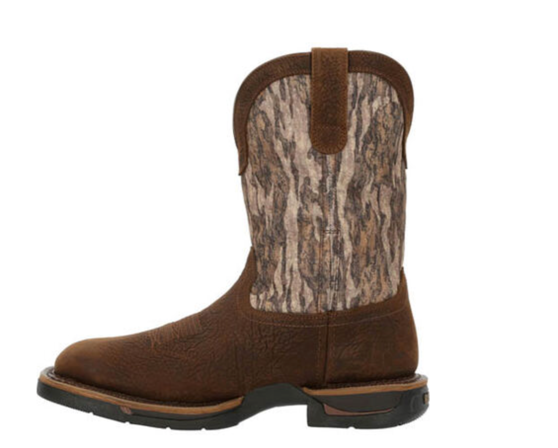 ROCKY- RKW0358- LONG RANGE 11" WATERPROOF WESTERN BOOT-MOSSY OAK BOTTOM LAND