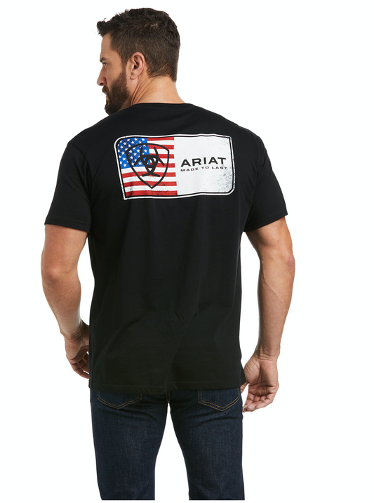 Ariat- 10037026- Men's Ariat Flag T-Shirt