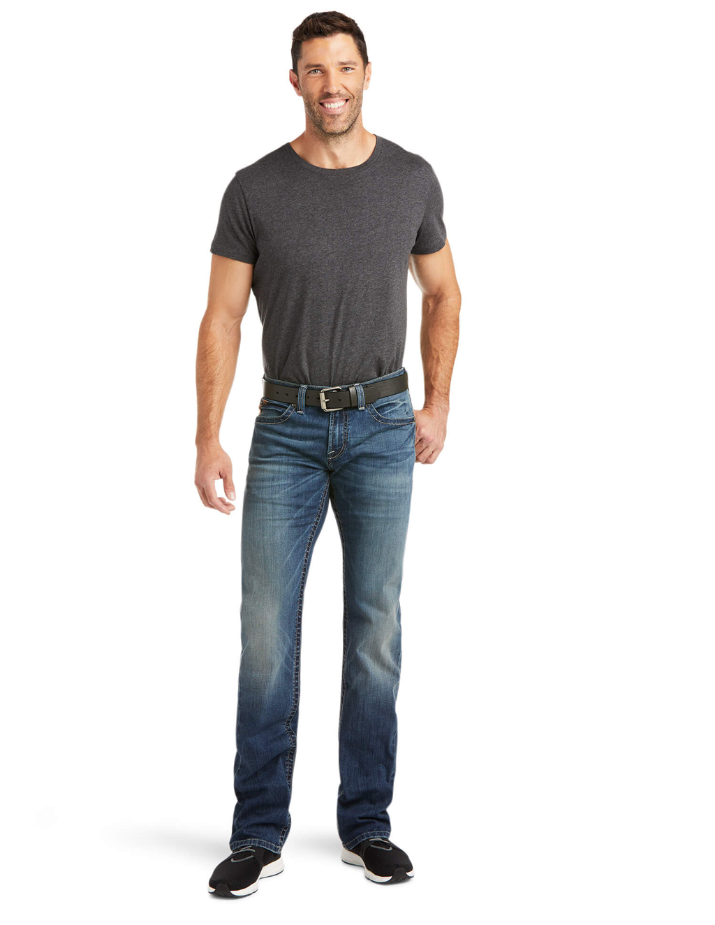 Ariat-10037965- M7 Rocker TekStretch Jayce Straight Jean- Offroad Dark