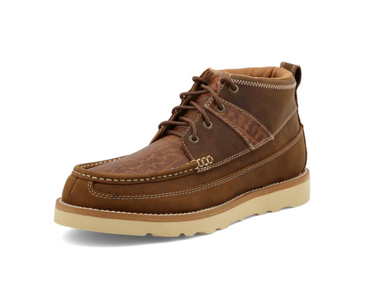 Twisted X- MCA0043- 4" WEDGE SOLE BOOT SADDLE & COGNAC