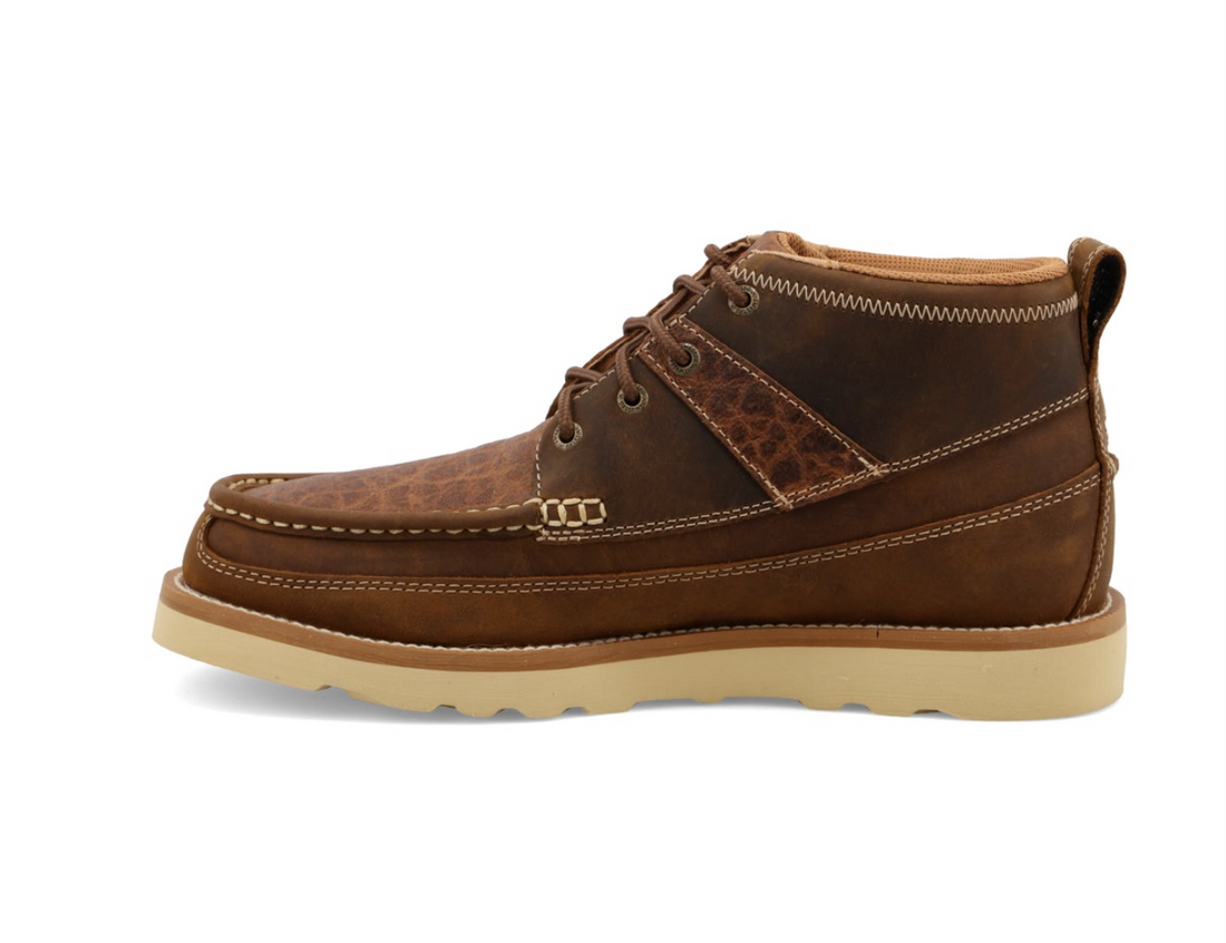 Twisted X- MCA0043- 4" WEDGE SOLE BOOT SADDLE & COGNAC