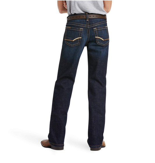 Ariat- 10039858- B5 Slim Esteban Stackable Straight Leg Jean- Mineral Blue Wash