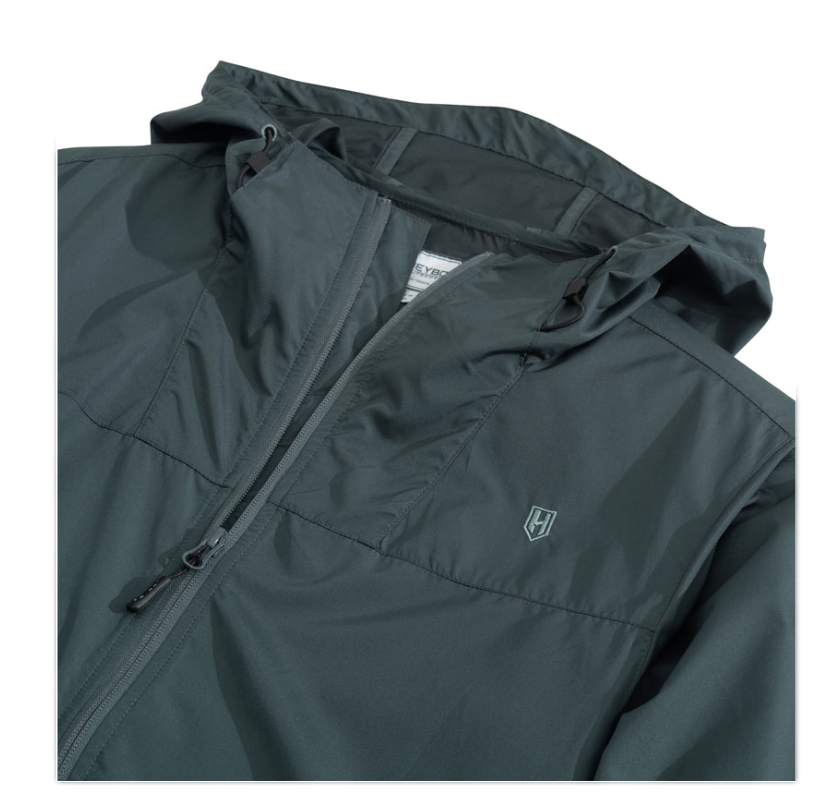 HEY4612- Leeward Hooded Jacket- Charcoal