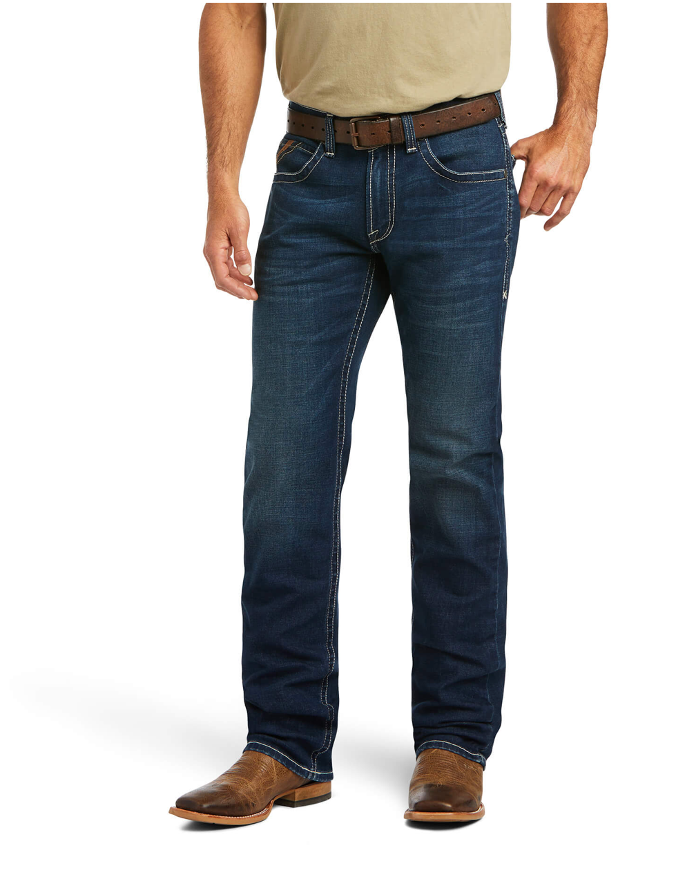 Ariat - 10040746- M5 Straight Stretch Remming Stackable Straight Leg Jean-  FORD