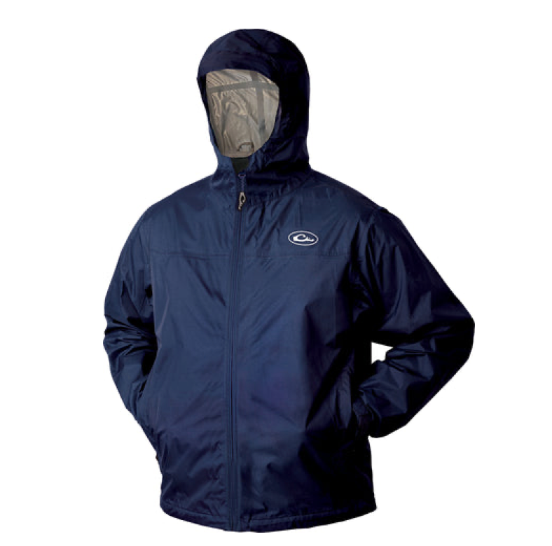 Drake- DS2500-NVY- Tempest Ultralight Packable Rain Jacket- Navy