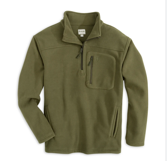 HEY8951- The Bluffs Fleece 1/4 Zip- Olive