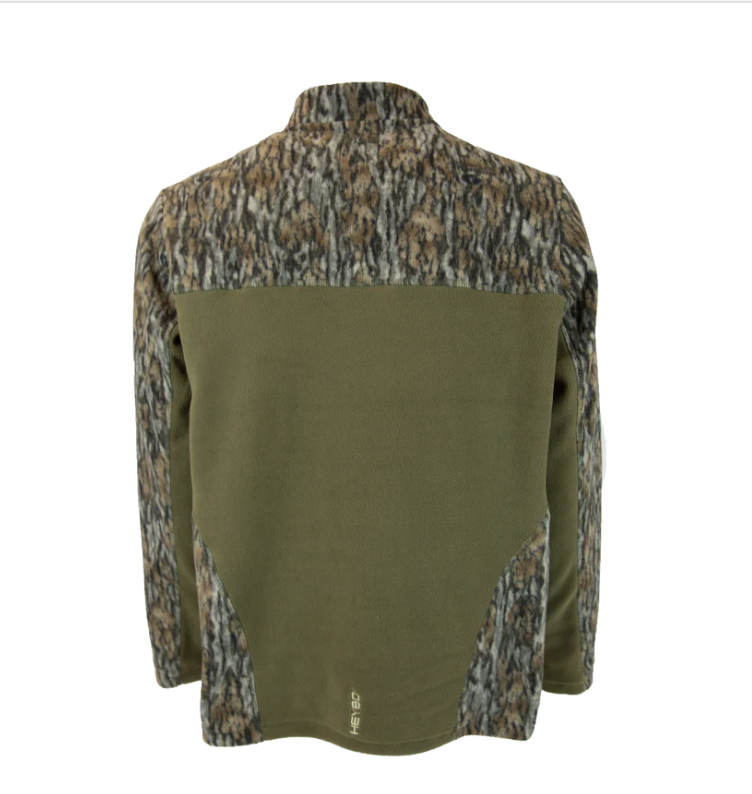 HEY8902- Field Fleece 1/4 Zip- Bottomland/Olive