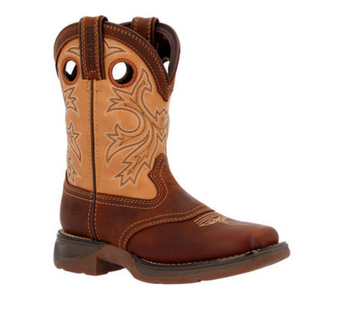 Durango- DBT0240- Lil' Rebel Western Boot- Brown/Tan