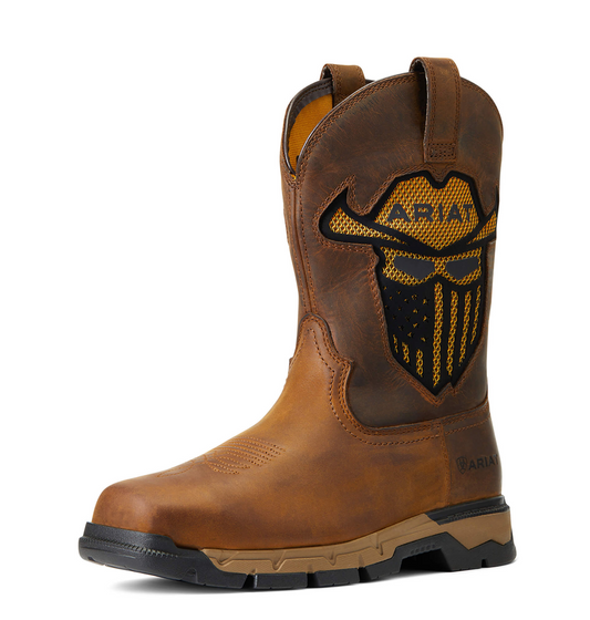 Ariat- 10040436- Rebar Flex Western VentTEK Incognito Work Boot- Dark Earth