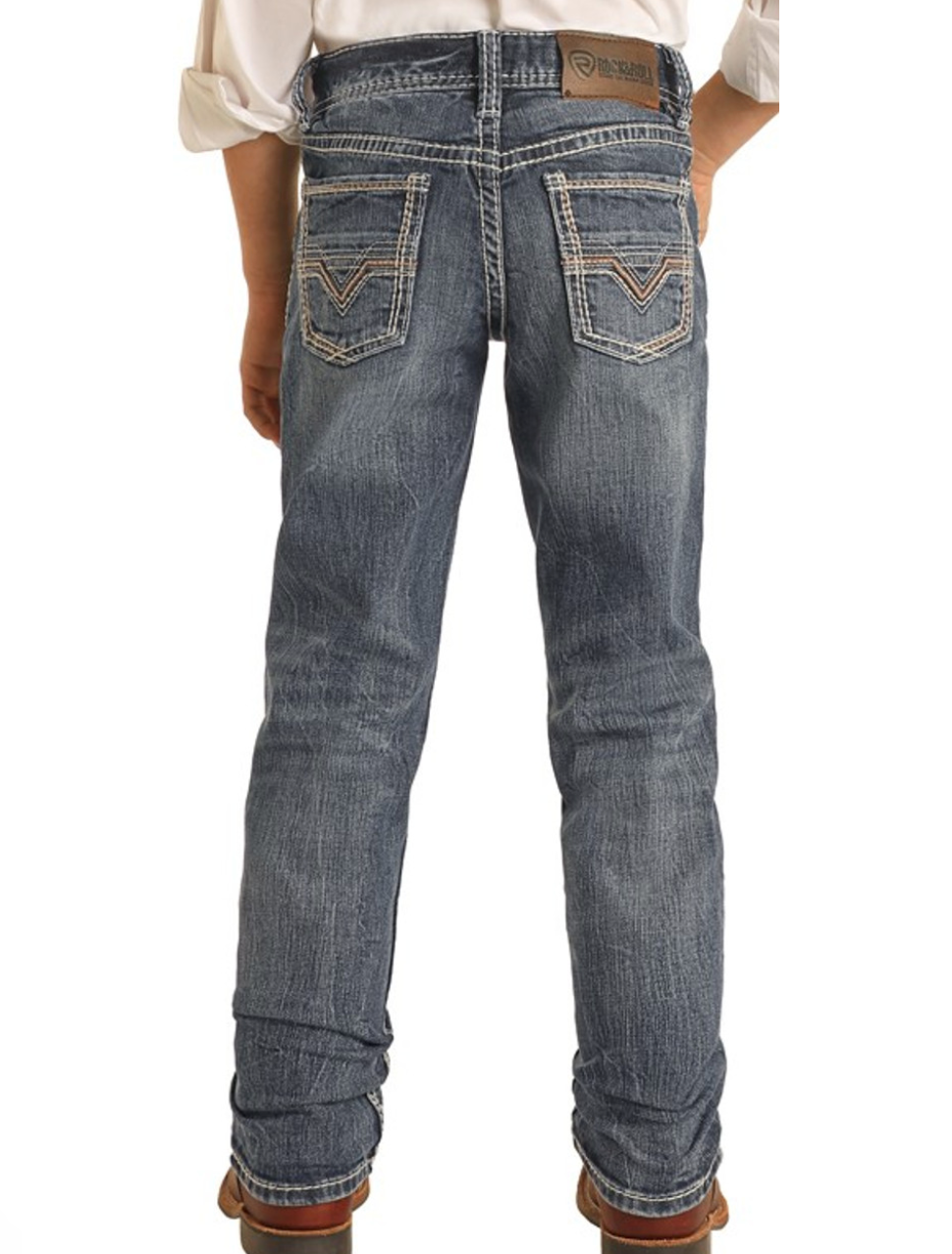 Rock & Roll Denim SLIM FIT STRETCH REVOLVER STRAIGHT LEG JEANS #BBS2810