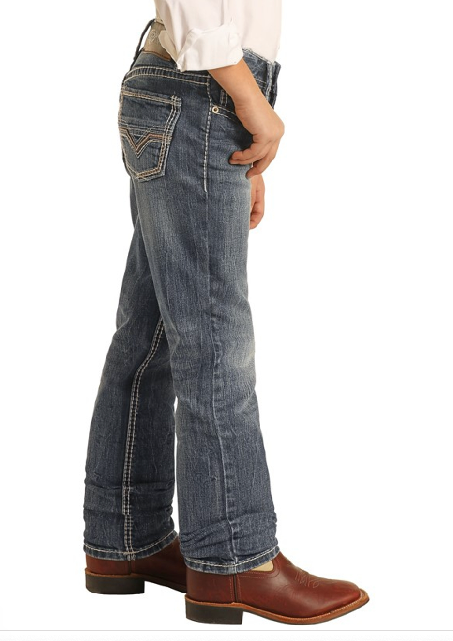 Rock & Roll Denim SLIM FIT STRETCH REVOLVER STRAIGHT LEG JEANS #BBS2810