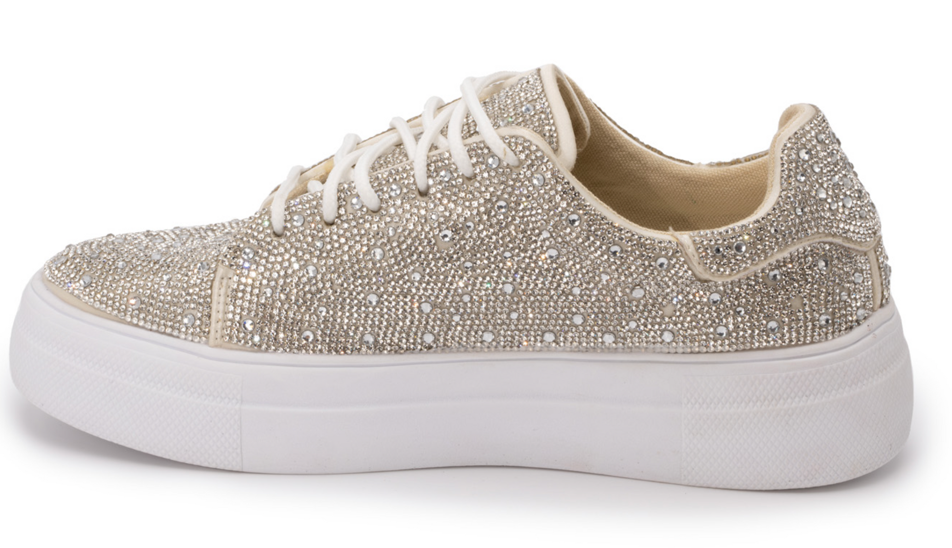 Bedazzle Gold Rhinestone Sneaks by Corky's 8