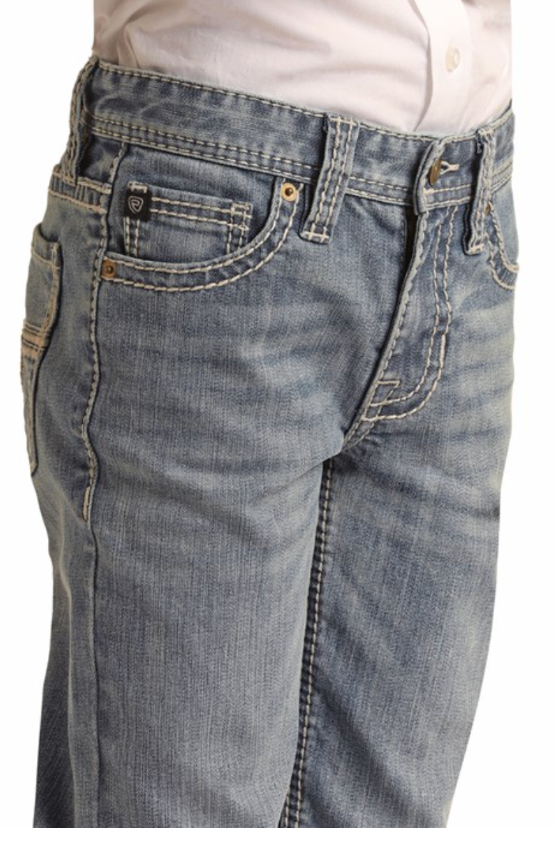 ROCK & ROLL LEATHER V POCKET LIGHT VINTAGE RRBD0BRZSG