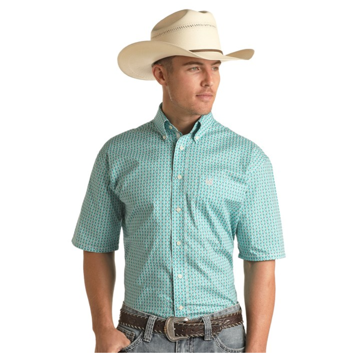 Mens S/S Button-Up Shirt