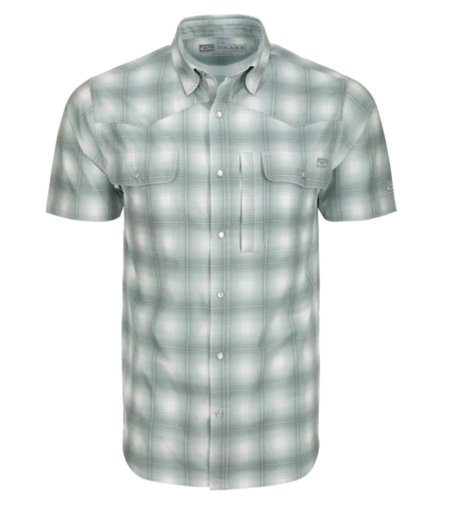 Drake Cinco Ranch Western Plaid S/S