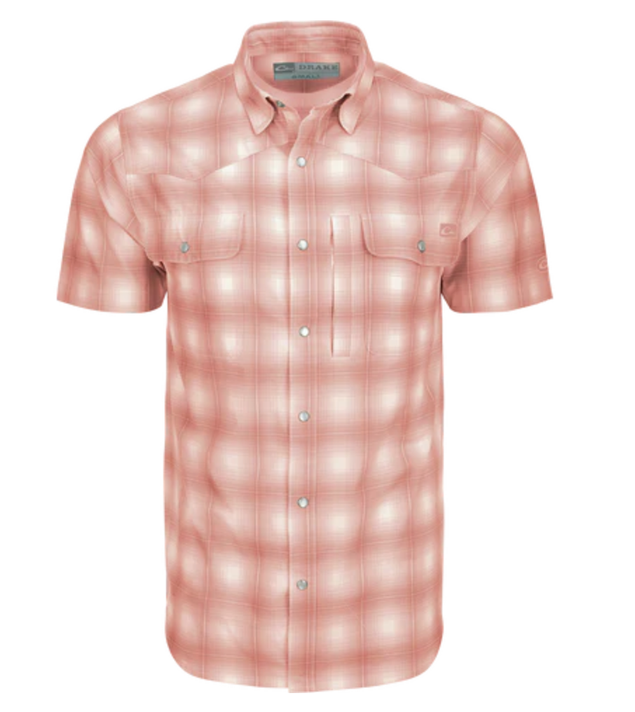 Drake Cinco Ranch Western Plaid S/S