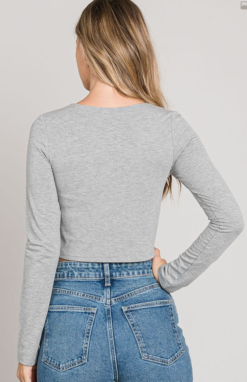 Basic L/S Cropped Top