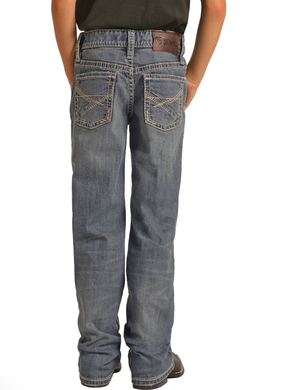 RELAXED TAPERED STRETCH BOOTCUT JEANS