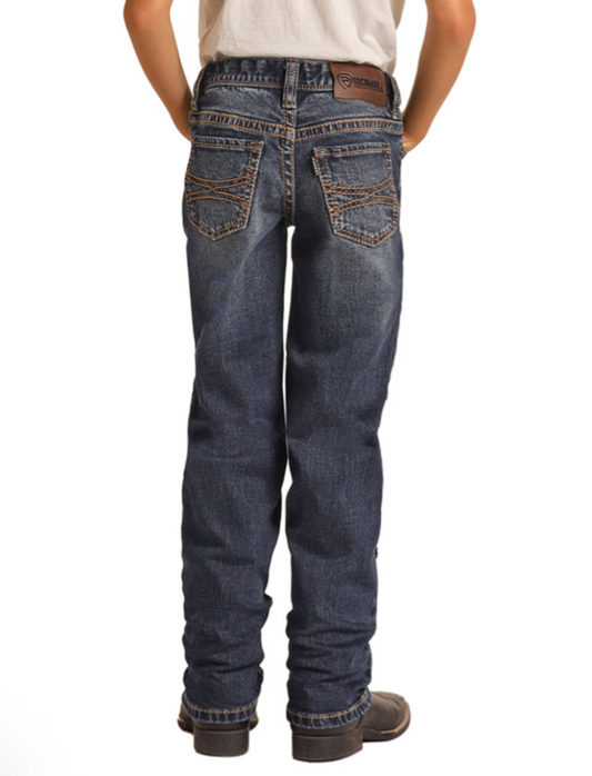 HOOEY SLIM FIT STRETCH STRAIGHT BOOTCUT JEANS