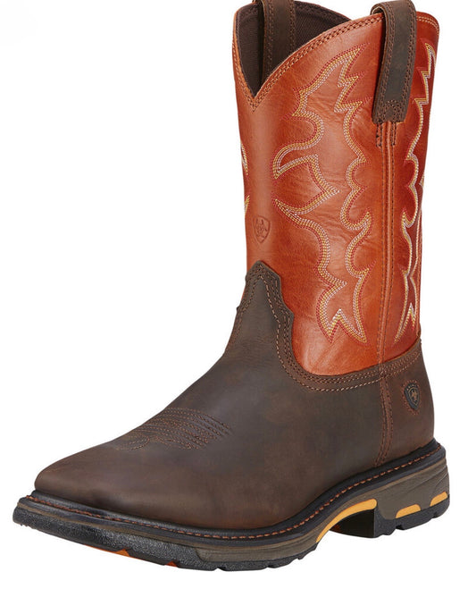 Ariat- 10005888 - Men's WorkHog Wide Square Toe Work Boot